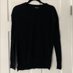 Small black v-neck cross over sweater